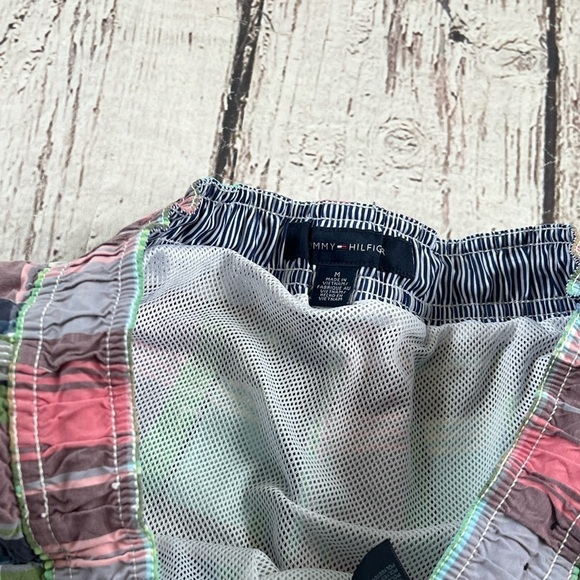 Tommy Hilfiger Plaid Swim Trunks Mens Board Shorts Swimwear Swim Trunks - Picture 10 of 11